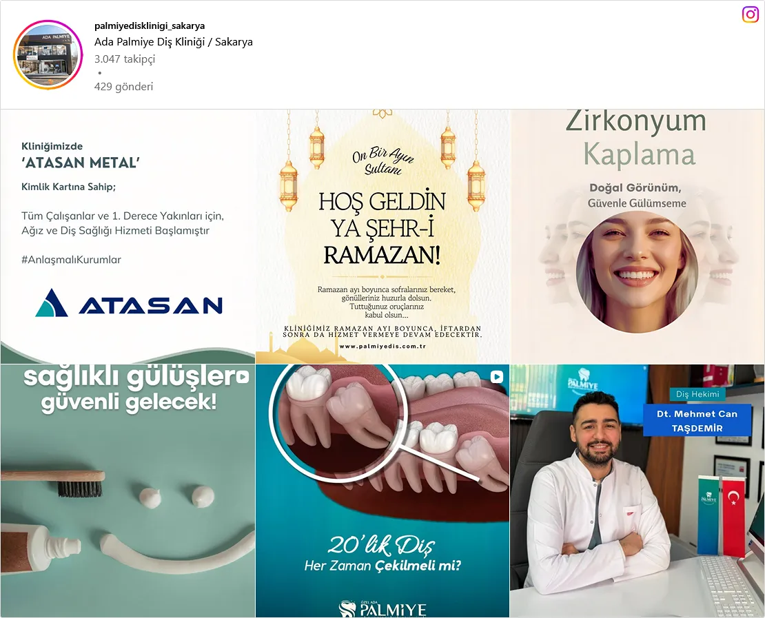 Palmiye Diş Instagram